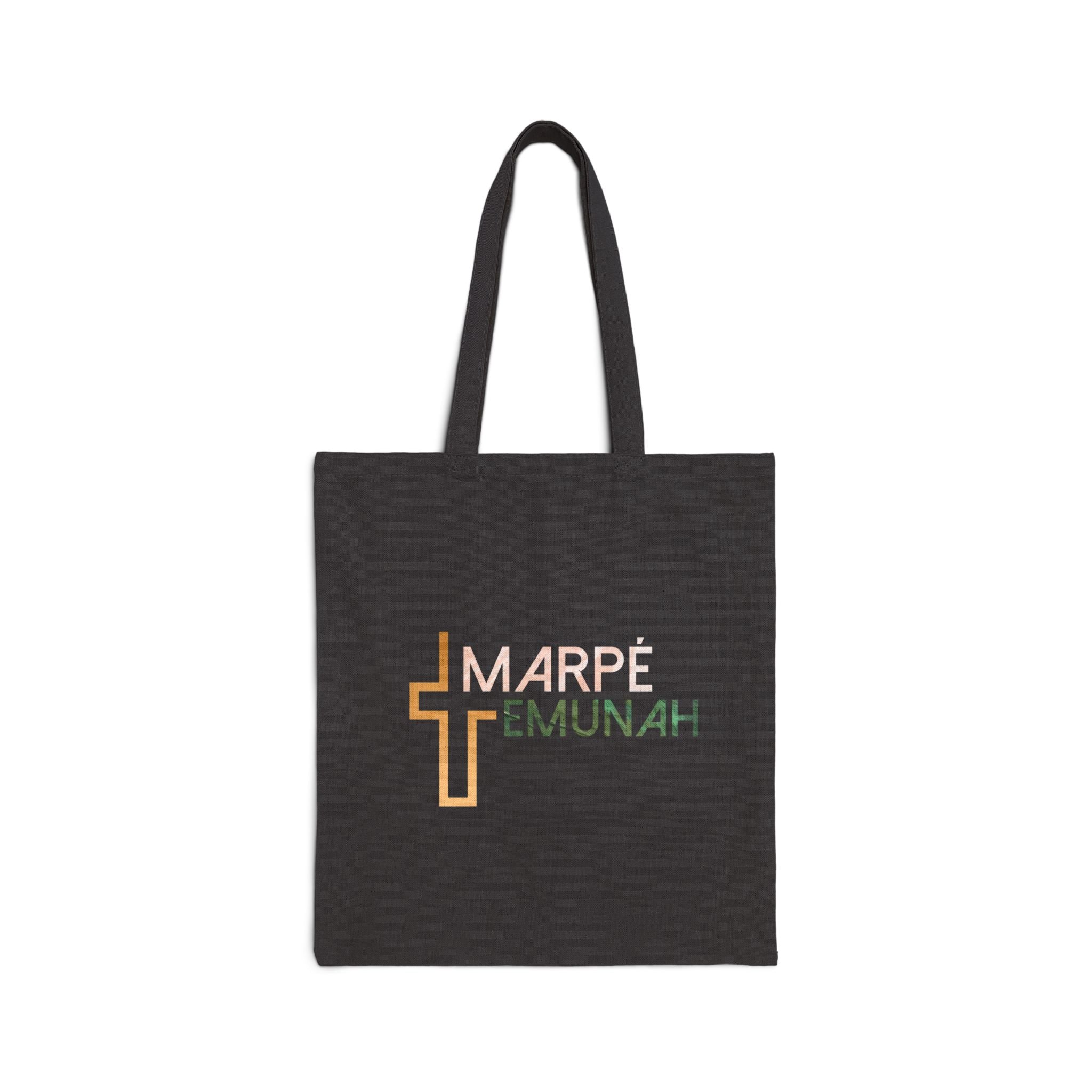 Marpe Emunah Canvas Tote Bag — Faith-Based Grocery & Everyday Shopper