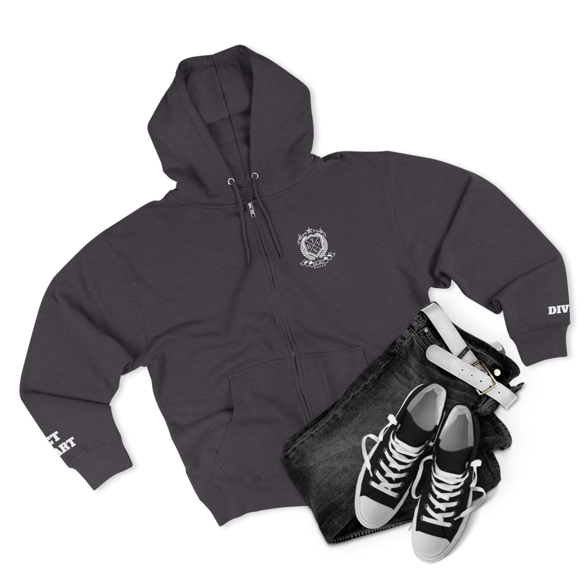 Legacy. Discipline. Excellence. - The TDVN Brand Zip Hoodie