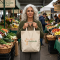 Marpe Emunah Canvas Tote Bag — Faith-Based Grocery & Everyday Shopper