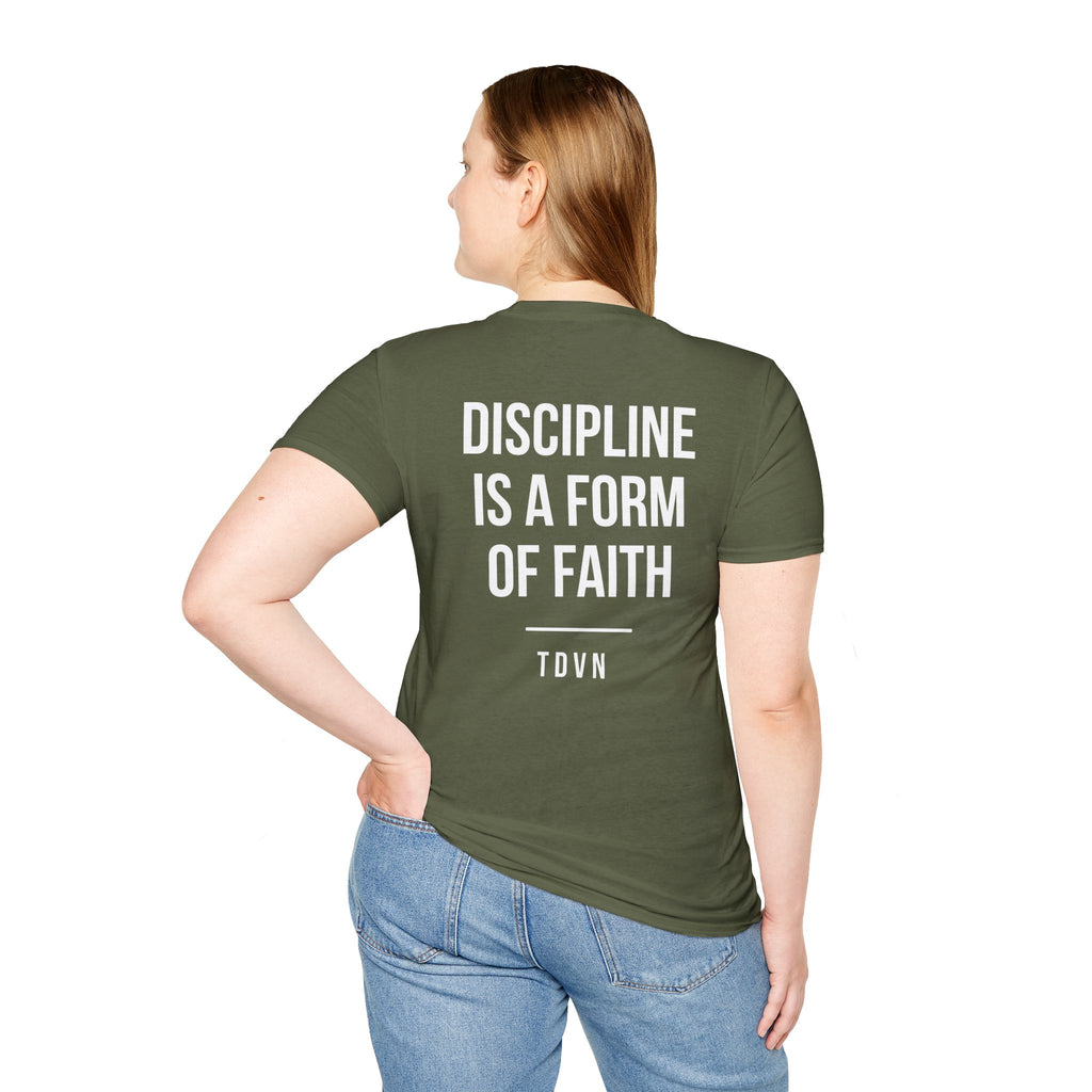 Execute The Vision Collection — "Discipline Is A Form Of Faith" Tee