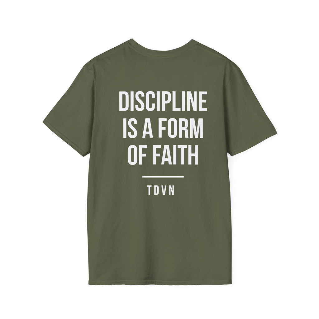 Execute The Vision Collection — "Discipline Is A Form Of Faith" Tee