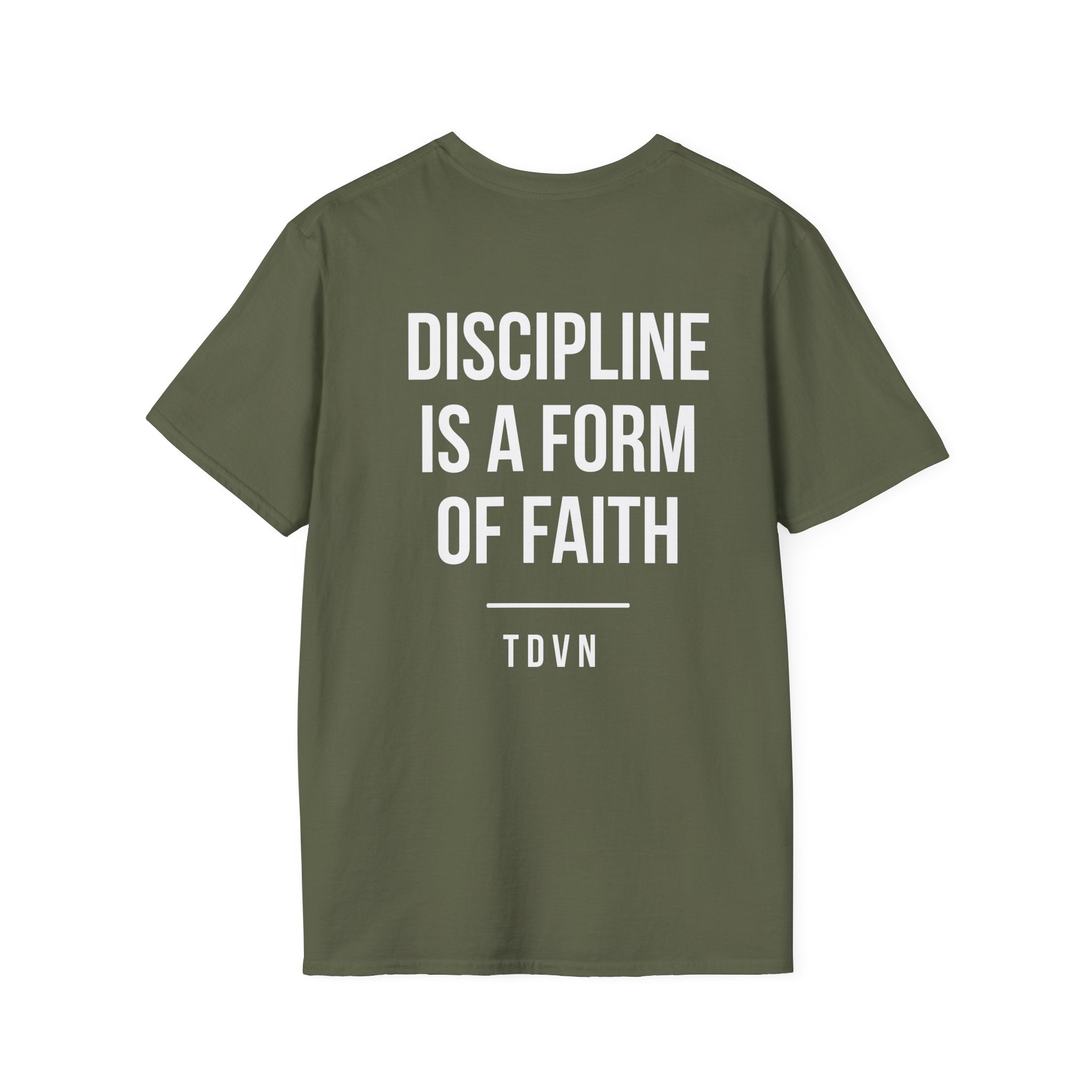 Execute The Vision Collection — "Discipline Is A Form Of Faith" Tee